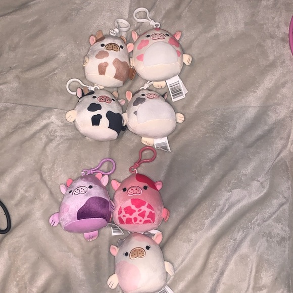 Seacow squishmallow clip bundle of 7 all NWT - Picture 1 of 5